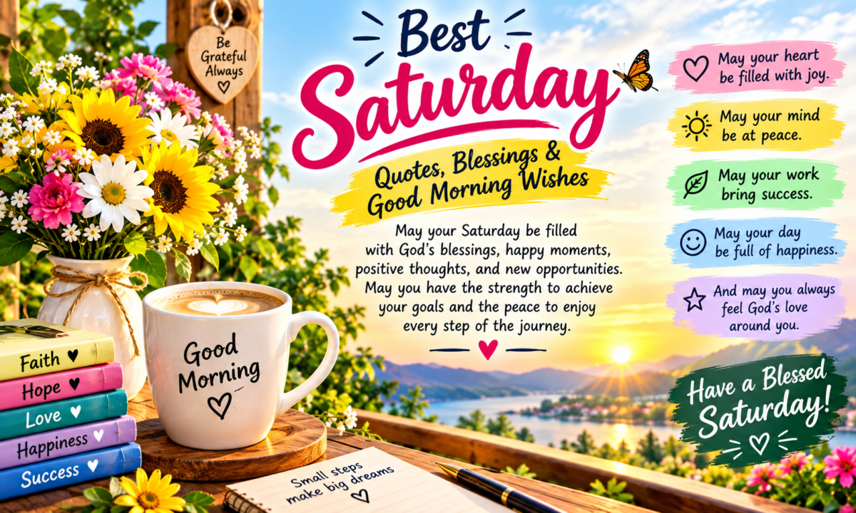 Best Saturday Quotes, Blessings & Good Morning Wishes