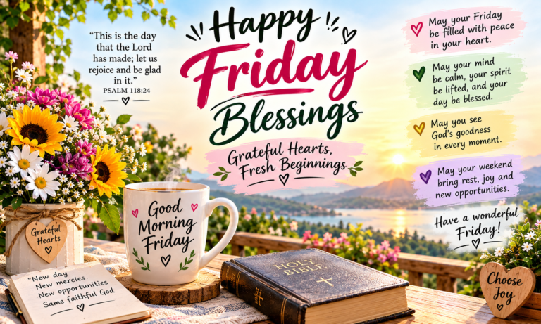 Happy Friday Blessings: Grateful Hearts, Fresh Beginnings