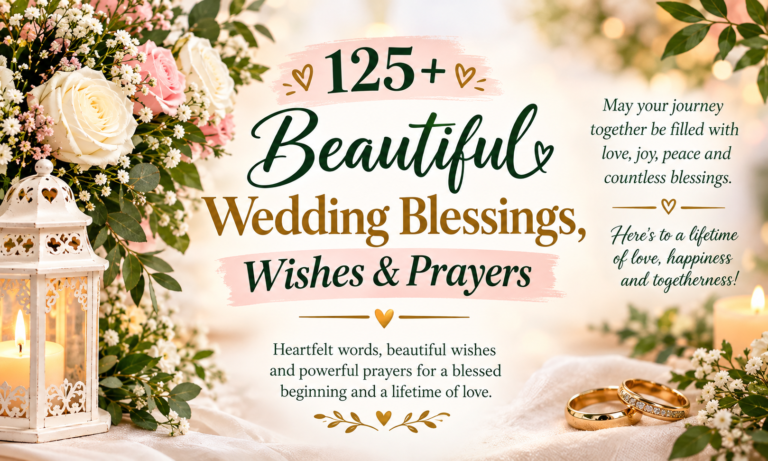 125+ Beautiful Wedding Blessings, Wishes & Prayers