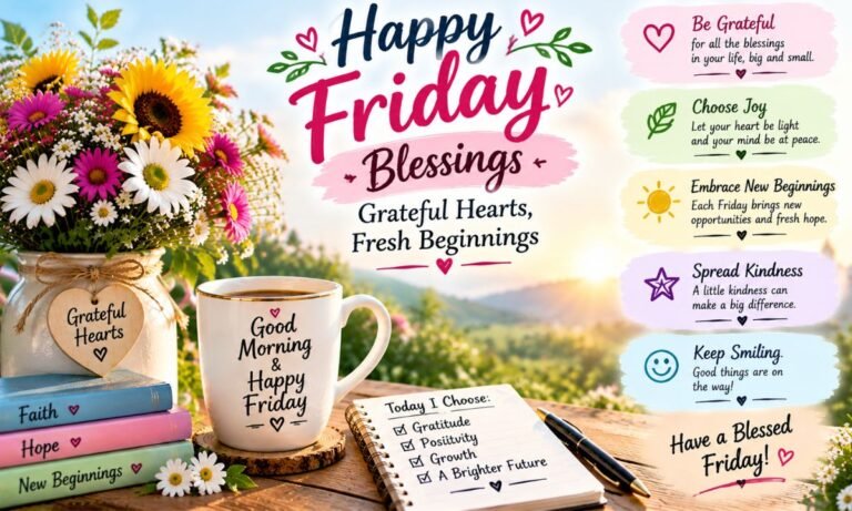 Happy Friday Blessings: Grateful Hearts, Fresh Beginnings