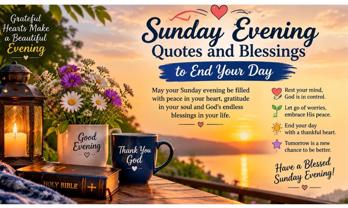 Sunday Evening Quotes and Blessings to End Your Day