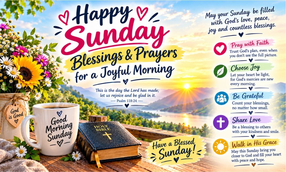 Happy Sunday Blessings & Prayers for a Joyful Morning