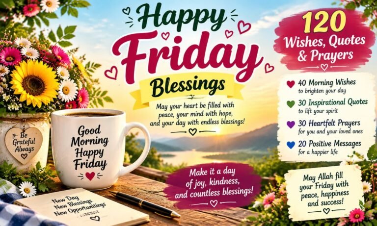 Happy Friday Blessings: 120 Wishes, Quotes & Prayers writ