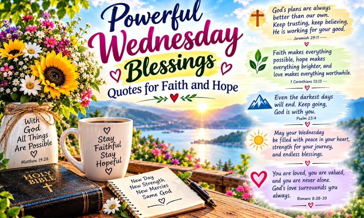 Powerful Wednesday Blessings Quotes for Faith and Hope