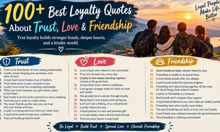 100+ Best Loyalty Quotes About Trust, Love & Friendship