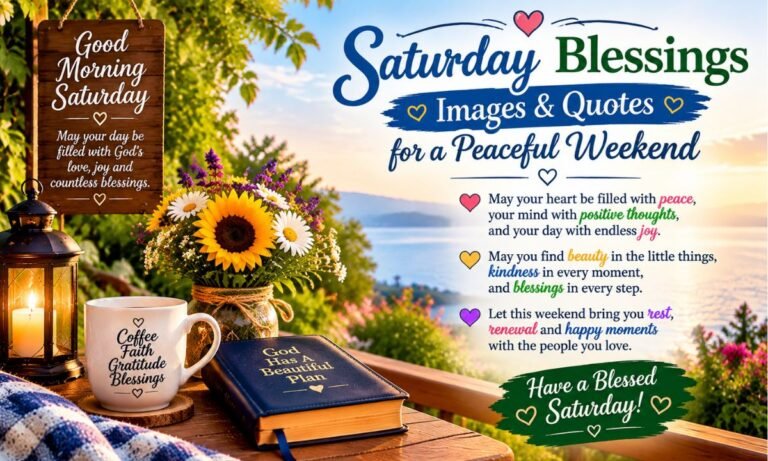 Saturday Blessings Images & Quotes for a Peaceful Weekend
