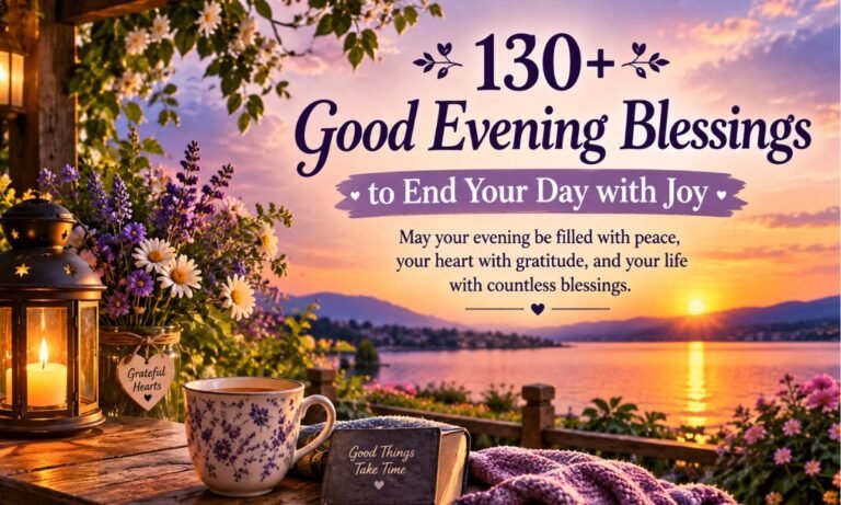 130+ Good Evening Blessings to End Your Day with Joy