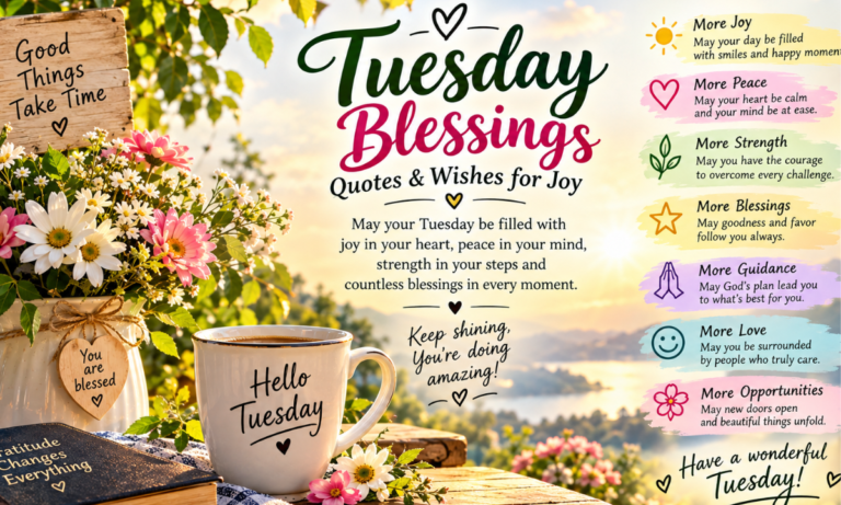160+ Tuesday Blessings, Quotes & Wishes for Joy