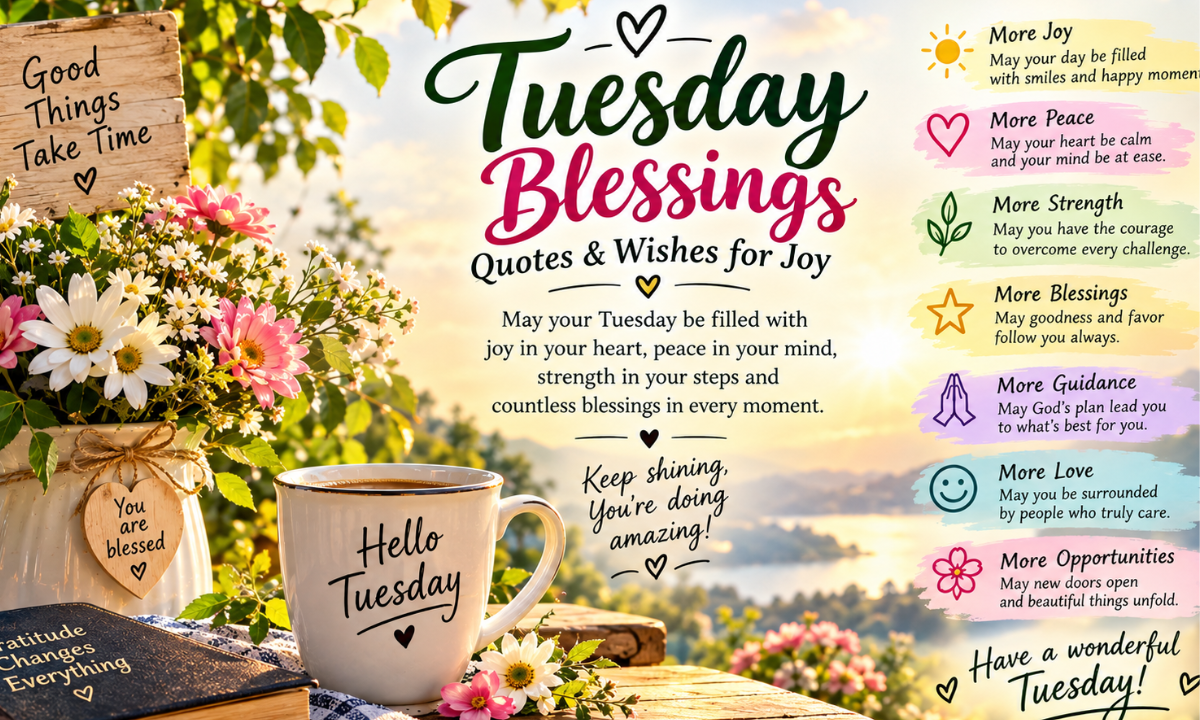 160+ Tuesday Blessings, Quotes & Wishes for Joy