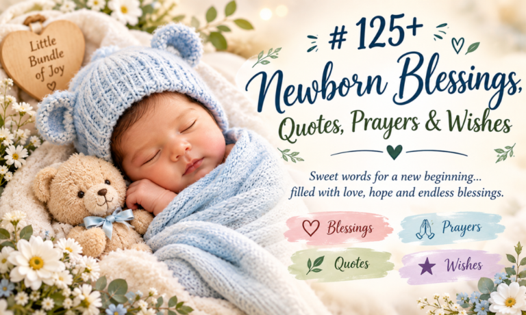 125+ Newborn Blessings, Quotes, Prayers & Wishes