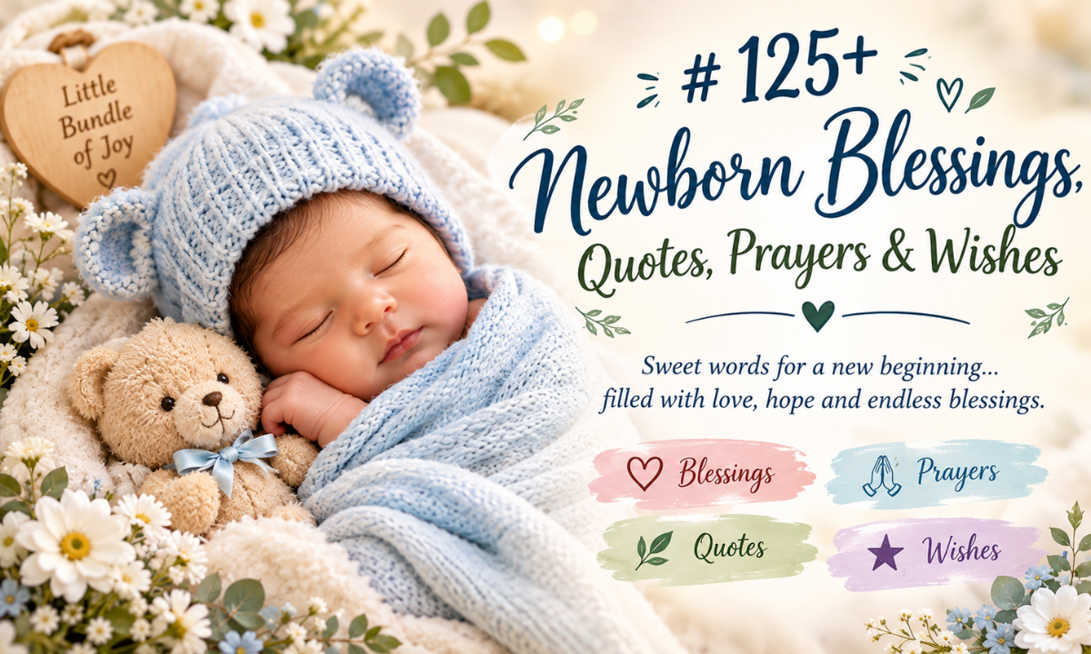 125+ Newborn Blessings, Quotes, Prayers & Wishes