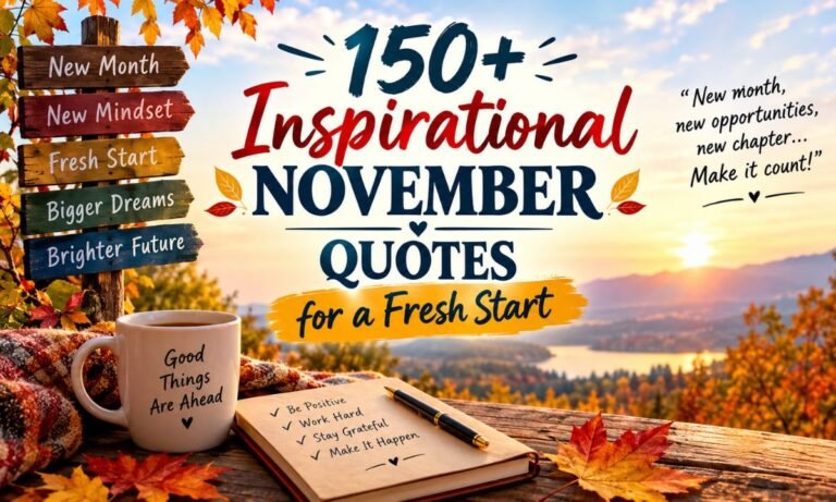 150+ Inspirational November Quotes for a Fresh Start